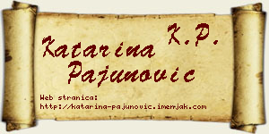 Katarina Pajunović vizit kartica